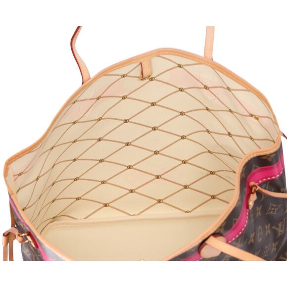 Louis Vuitton Neverfull MM Summer Trunk Monogram Tote Bag M41390 Brown - Picture 9 of 9